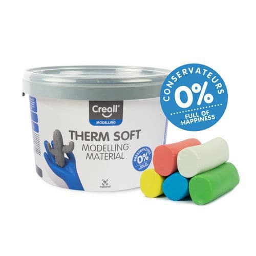Pâte à modeler Therm soft seau 2kg 5 couleurs thumbnail image 1