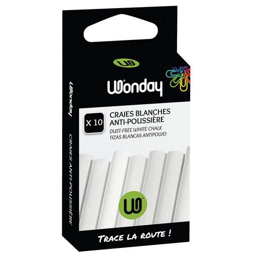 Craies Anti-poussière Blanches Pour Tableau - Boîte De 10