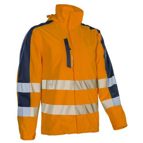 Veste De Pluie Softshell Légère Hotaru - Orange/marine Txxl - Unisexe