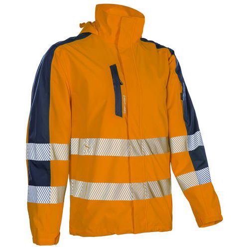 Veste De Pluie Softshell Légère Hotaru - Orange/marine T3xl - Unisexe