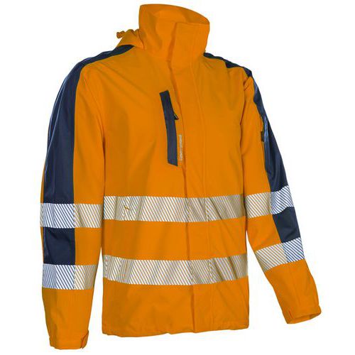 Veste De Pluie Softshell Légère Hotaru - Orange/marine T4xl