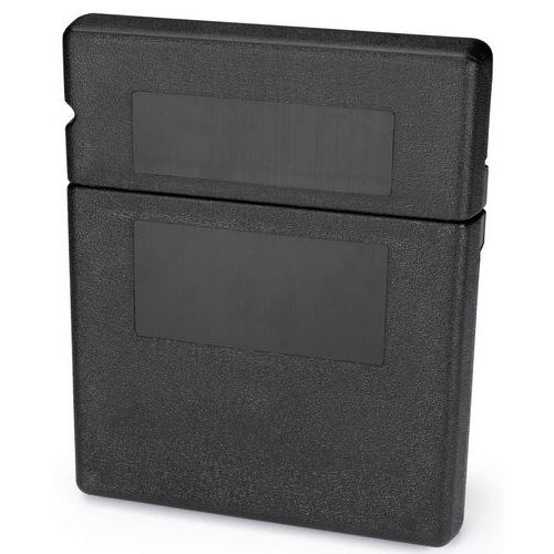 Jonesco - Porte document plat noir - Polyéthylène - 320x45x195mm - Protection incendie