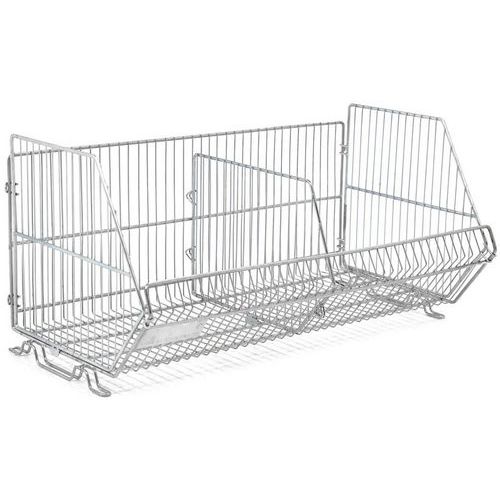 Sameto Technifil - Panier gerbable fil acier 20 kg - 480x400x230 mm - Robuste et recyclable