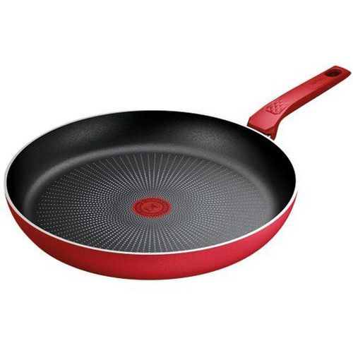 Tefal - Poêle Daily Expert - 28 cm - Aluminium Rouge/Noir - Cuisson Facile et Durable