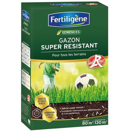 Semence Gazon Super Résistant Label Rouge - 80m - 2kg
