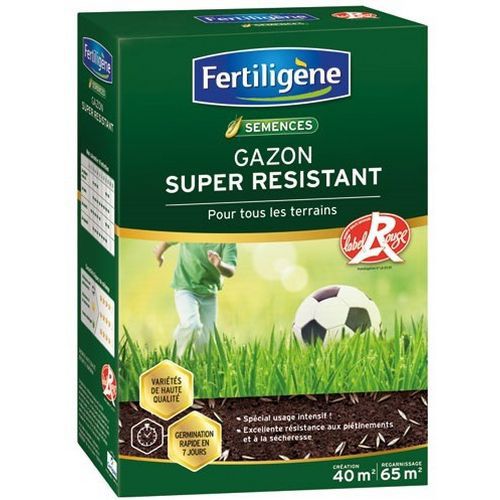 Semence Gazon Super Résistant Label Rouge - 40m - 1kg