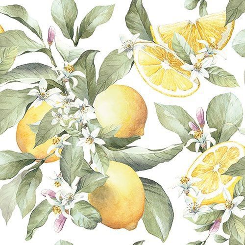 Lot de 20 - Serviette Citron - 33cm