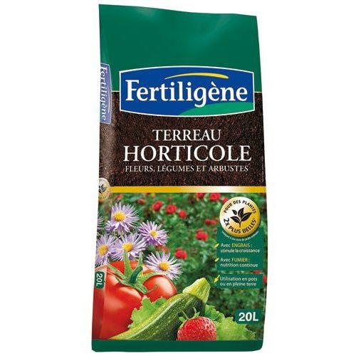 Terreau Horticole Fleurs Légumes Et Arbustes - 20l