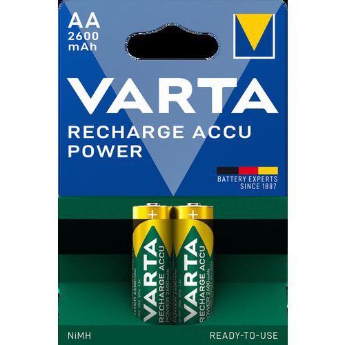 Blister 2 piles rechargeables Varta AA (LR06) thumbnail image 1