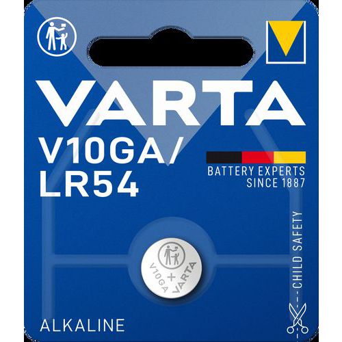 Pile bouton pour calculatrice alcaline LR54 - Varta thumbnail image 1