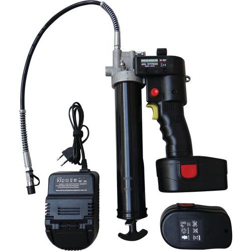Pompe à Graisse Ã‰lectrique 24v Avec 2 Batteries Lithium
