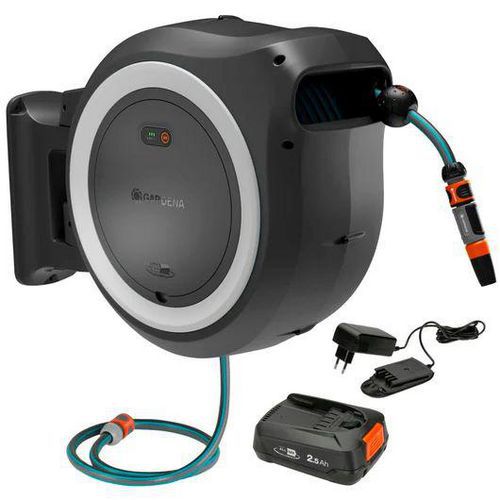 Dévidoir Mural Powerroll Xl 35m 35/18v P4a Usage Blanc