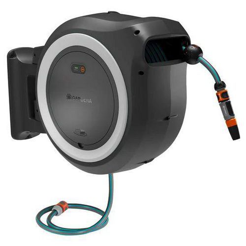 Dévidoir Mural Powerroll Xxl 40m 40/18v P4a Ss Batteri Blanc