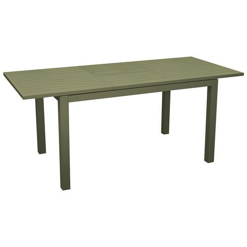 Table Genes 110/170 Cm Châssis Vert/ Plateau Vert