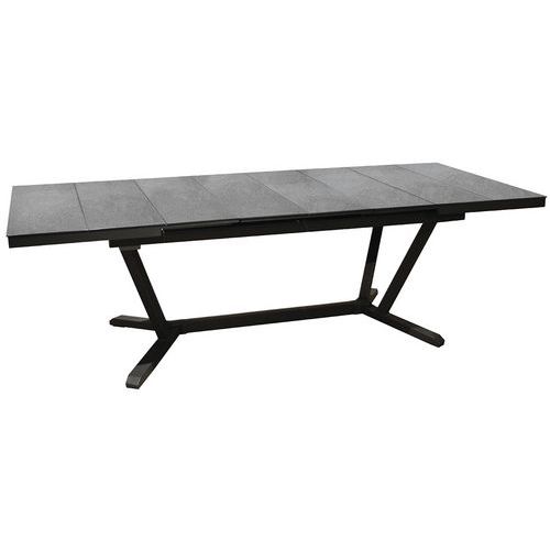 Table Vita 180/280 Cm Alu/ceram Kedra Graphite/lucca