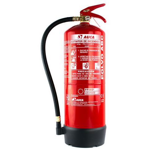 Jonesco - Extincteur à poudre 9kg - Pression permanente - Certification CE - Protection incendie efficace