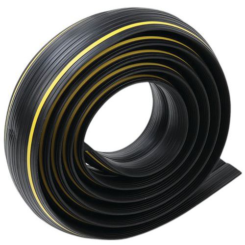 Manutan Expert - Passage de câbles PVC Noir/Jaune - 3m - Charge 200kg - Sécurité optimale