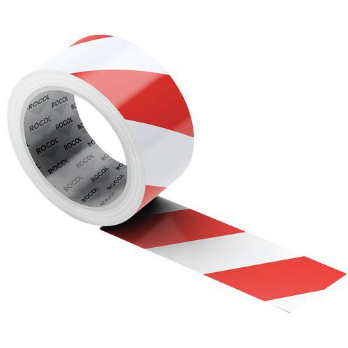Ruban Adhésif De Sol Rouge Et Blanc - Rocol