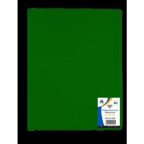 Reliure Plastique 80 Volets A4 - Vert