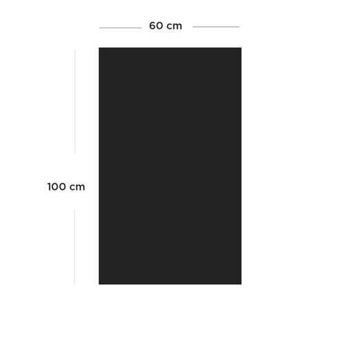 Papier Peint Magnétique Repositionnable Noir 1x0.6m Ferflex