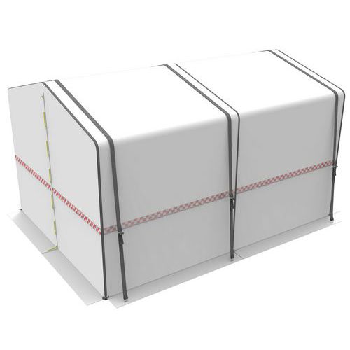Cepro - Tente de soudage Heavy Duty H200/240xL300xP500cm - Acier M2 - Abri de chantier résistant