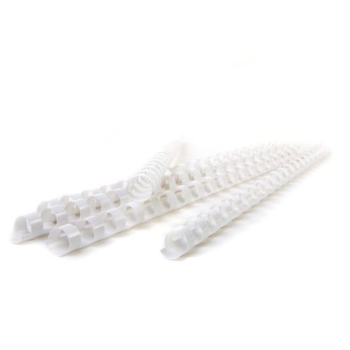 100 Peignes à Relier 16 Mm - Blanc