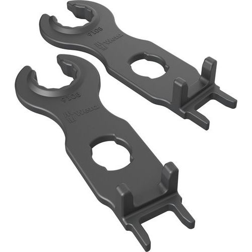 Wera - Clés de montage MC4 - Lot de 2 - 116 mm - Pour connecteurs solaires