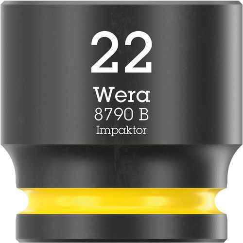 Wera - Douille 3/8 Impaktor 22mm - 6 pans - 32mm longueur - Haute résistance
