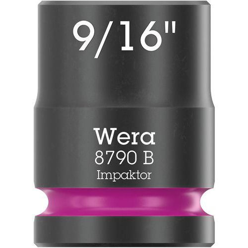 Wera - Douille 3/8 8790 B Impaktor 9/16 - 6 pans - 30mm - Outillage à main résistant