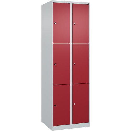Armoire À Casiers Classic Plus-6 Casiers-ral7035-ral3003
