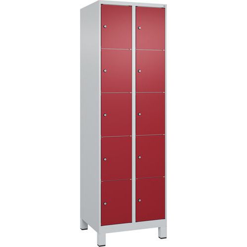 Armoire À Casiers Classic Plus Sur Pieds-10 Casiers-ral3003