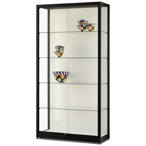 Vitrine D'exposition 1000 X 400 X 1972 Mm Noire - Manutan