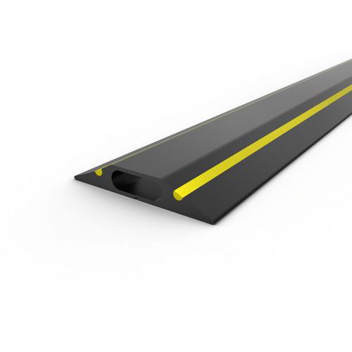 Coba - Protège câble multi-usage 9m x 83mm Noir/jaune PVC - Idéal pour organiser vos câbles