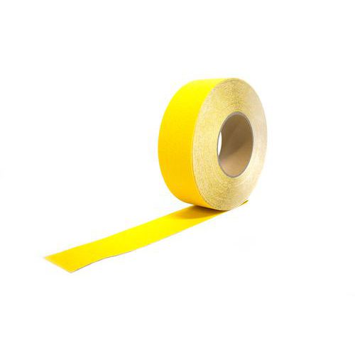 Coba - Bande antidérapante Jaune - 50mm x 18.3m - Adhérence et Sécurité Renforcées