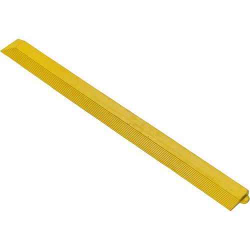 Coba - Dalle anti-fatigue Solid Fatigue-Step Jaune - 75x1000mm - Caoutchouc Antidérapant Résistant Huiles Acides