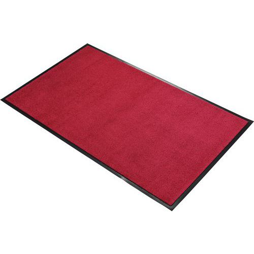 Coba - Paillasson Moquette Sèchage Rapide - 60x90cm Rouge - Polypropylène - Intérieur/Extérieur