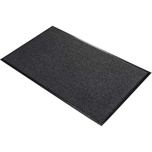 Coba - Paillasson résistant au feu 60x90cm Gris/Noir - Polyamide - Idéal Intérieur/Extérieur