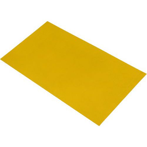 Coba - Plaque antidérapante surface ondulée - 1,2x2,4m - Jaune - Résistante et Sécuritaire