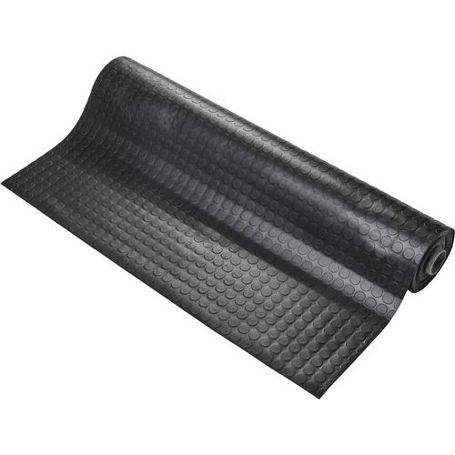 Coba - Revêtement de sol Vinyle Cobadot Noir 1,2m x 10m - PVC Antidérapant 2,5mm