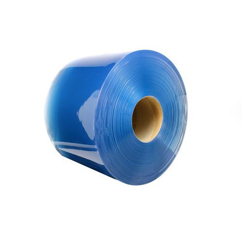 Coba - Rideau PVC polaire bleu transparent - 400mm x 4mm - Résistant au froid - Idéal atelier