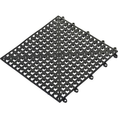 Coba - Tapis Antidérapant PVC Noir 30x30cm - Épaisseur 13mm - Antidérapant et Durable