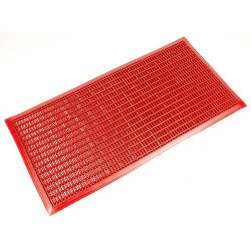 Coba - Tapis Antidérapant PVC Rouge 0,6x1,2m - 12mm Épaisseur - Idéal Loisirs