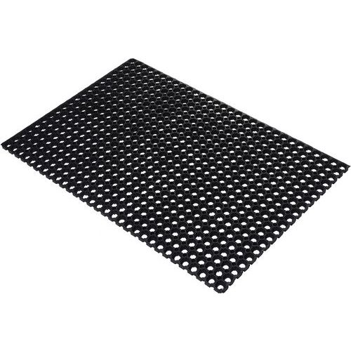 Coba - Tapis d'entrée Antidérapant Caoutchouc Noir 40x60cm - Épaisseur 23mm - Durable et Sécurisé