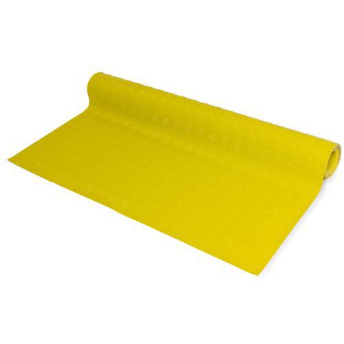 Coba - Tapis Antidérapant Voie de Passage - 1m x 5m - Jaune - PVC Résistant et Durable