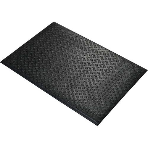 Coba - Tapis anti-fatigue monocouche - 0,6x0,9m Noir - PVC antidérapant - Confort et sécurité