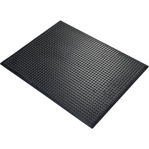 Coba - Tapis anti-fatigue nitrile 0,9x1,2m Noir - Antidérapant, Confort professionnel