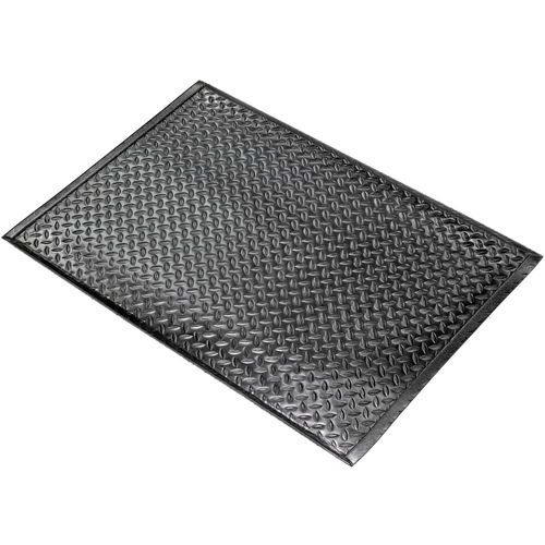 Coba - Tapis anti-fatigue Orthomat Comfort Plus 0,6x0,9m Noir - PVC Antidérapant Confort Ergonomique