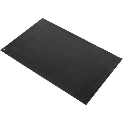 Coba - Tapis de table ESD économique - 0,6m x 1,2m x 2mm - Caoutchouc Noir - Antistatique
