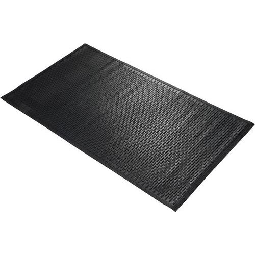 Coba - Tapis d'entrée antidérapant Cobascrape - 85x150 cm Noir - Caoutchouc Durable - Idéal Bureau