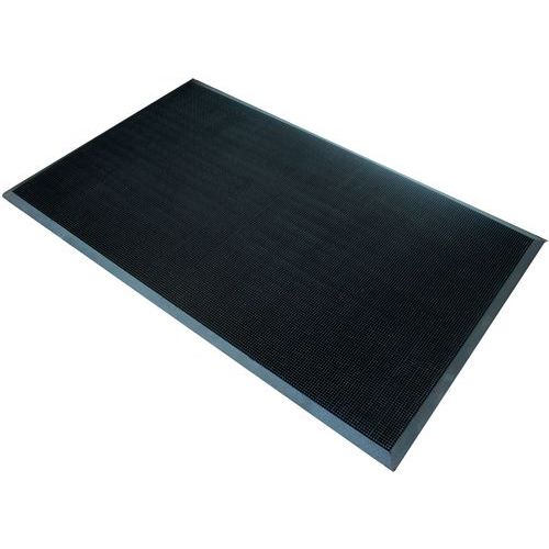 Coba - Tapis d'entrée 0,8x1m Noir - Caoutchouc Naturel - Antidérapant - Durable